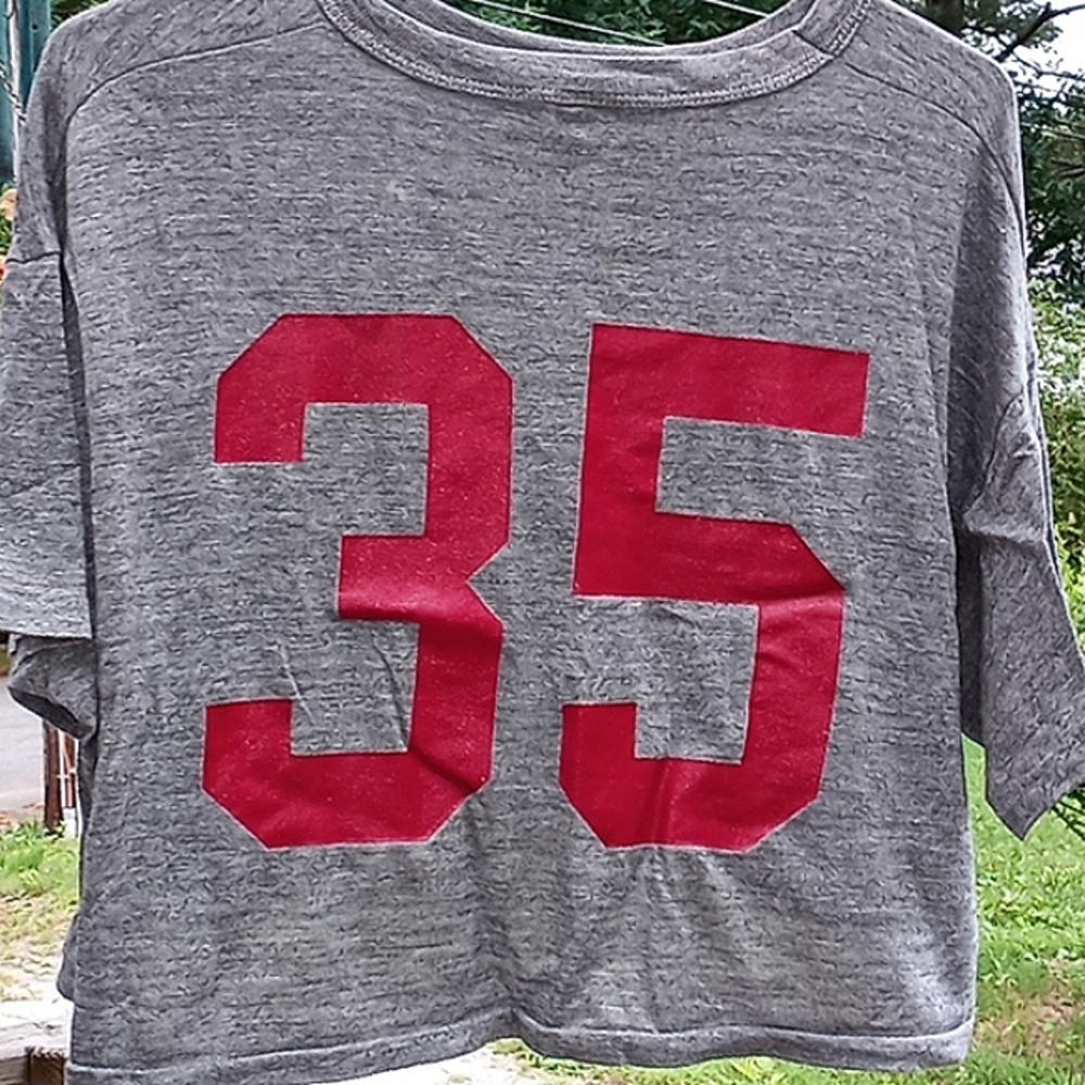 RUSSELL MONARCH PRIDE FOOTBALL CROP TOP~ WOMEN'S XL - Picture 6 of 13